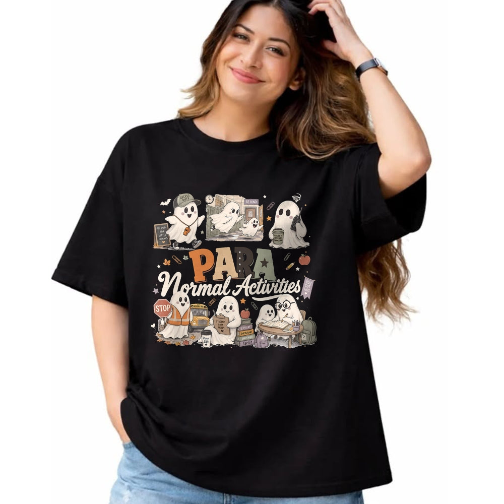 Best Teacher Shirt, Funny Teacher UnisexT-Shirt/Hoodie/Sweatshirt HLT00 - para Normal Activities SPED Teachers Ghost Fall Halloween T-Shirt (6)