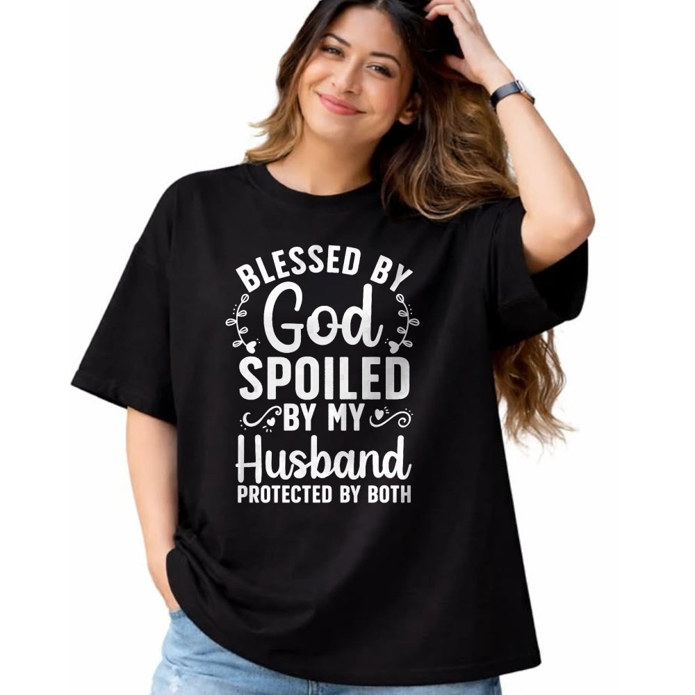 Best Wife Shirt, Wife and Husband Unisex T-Shirt/Hoodie/Sweatshirt HLT00 - Gift for wife T shirt, spoiled wife   Funny Spoiled Wife Art For Women Girls Husband Spoiled Wife Pr (14)