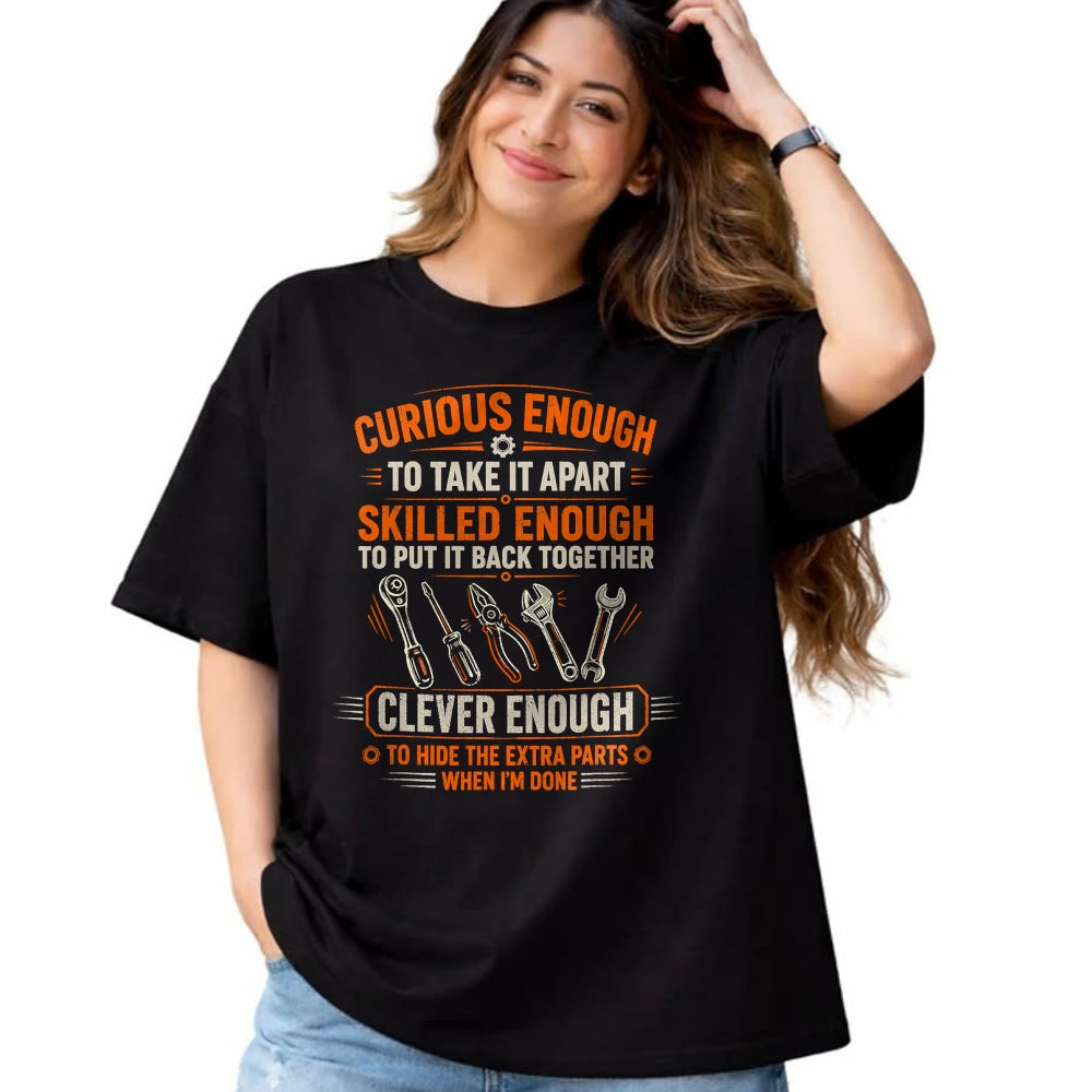 Best Mechanic Life Shirt, Funny Mechanic UnisexT-Shirt/Hoodie/Sweatshirt HLT00 - Mechanic Curious Enough to Take It Apart Car Auto Garage T-Shirt