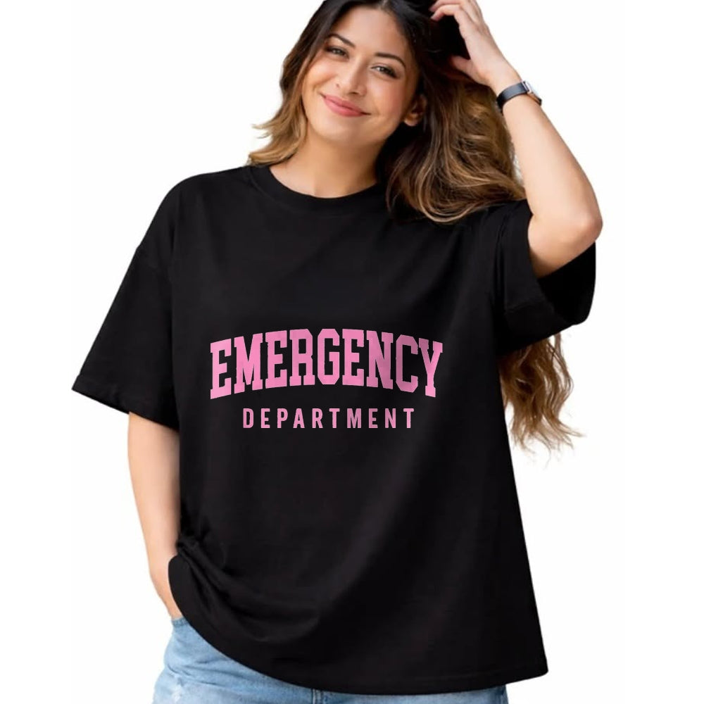 Best Doctor Shirt, Funny Doctor UnisexT-Shirt/Hoodie/Sweatshirt HLT00 - ER Nurses Emergency Department Nurses ER Doctor Retro Pink T-Shirt, Men, Black, 3X-Large