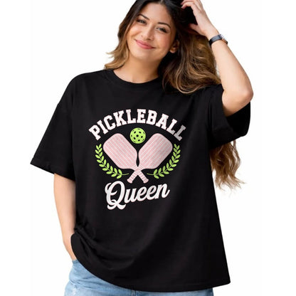 Funny Pickleball Shirt, Pickleball Lover Unisex T-Shirt/Hoodie/Sweatshirt HLT00 - Pickleball Queen Funny Pickleball Player T-Shirt