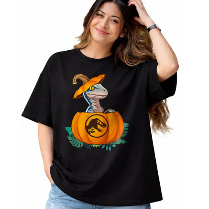 Best Dinosaur Lover Shirt, Funny Dinosaur UnisexT-Shirt/Hoodie/Sweatshirt HLT00 - Jurassic World Halloween Dinosaur Pumpkin Logo T-Shirt