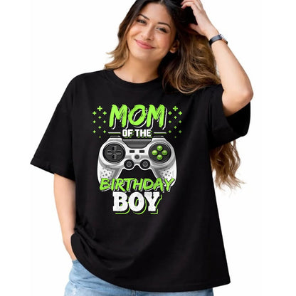 Gift for Mom Shirt, Funny Mom Unisex T-Shirt/Hoodie/Sweatshirt HLT00 - Mom of the Birthday Boy Matching Video Gamer Birthday Party T-Shirt