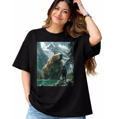 Cute Capybara Shirt, Funny Capybara Unisex T-Shirt/Hoodie/Sweatshirt HLT00 - Funny Graphic Capybara Long Sleeve T-Shirt (1)