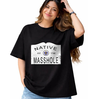 Native American T-Shirts, Vintage Native American Unisex T-Shirt/Hoodie/Sweatshirt HLT00 - Native Masshole Massachusetts MA 1788 Vintage Distressed