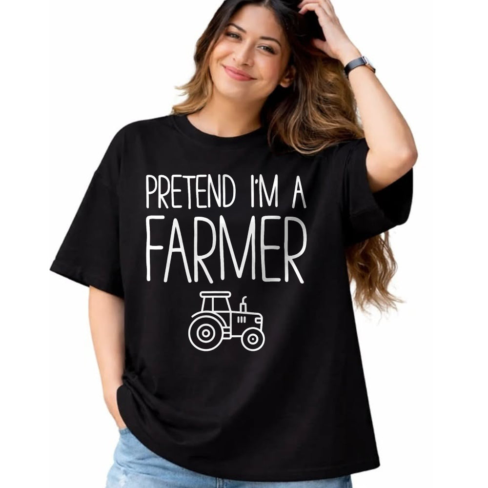 Best Farmer Life Shirt, Funny Farmer UnisexT-Shirt/Hoodie/Sweatshirt HLT00 - Pretend Im A Farmer Costume Funny Tractor Graphic T-Shirt