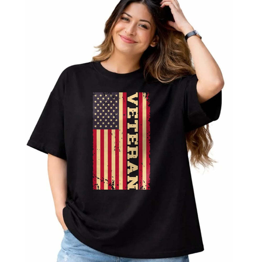 Proud Veteran Shirt, Funny Veteran UnisexT-Shirt/Hoodie/Sweatshirt HLT00 - Veteran Veterans Day USA United States America American Flag T-Shirt (1)