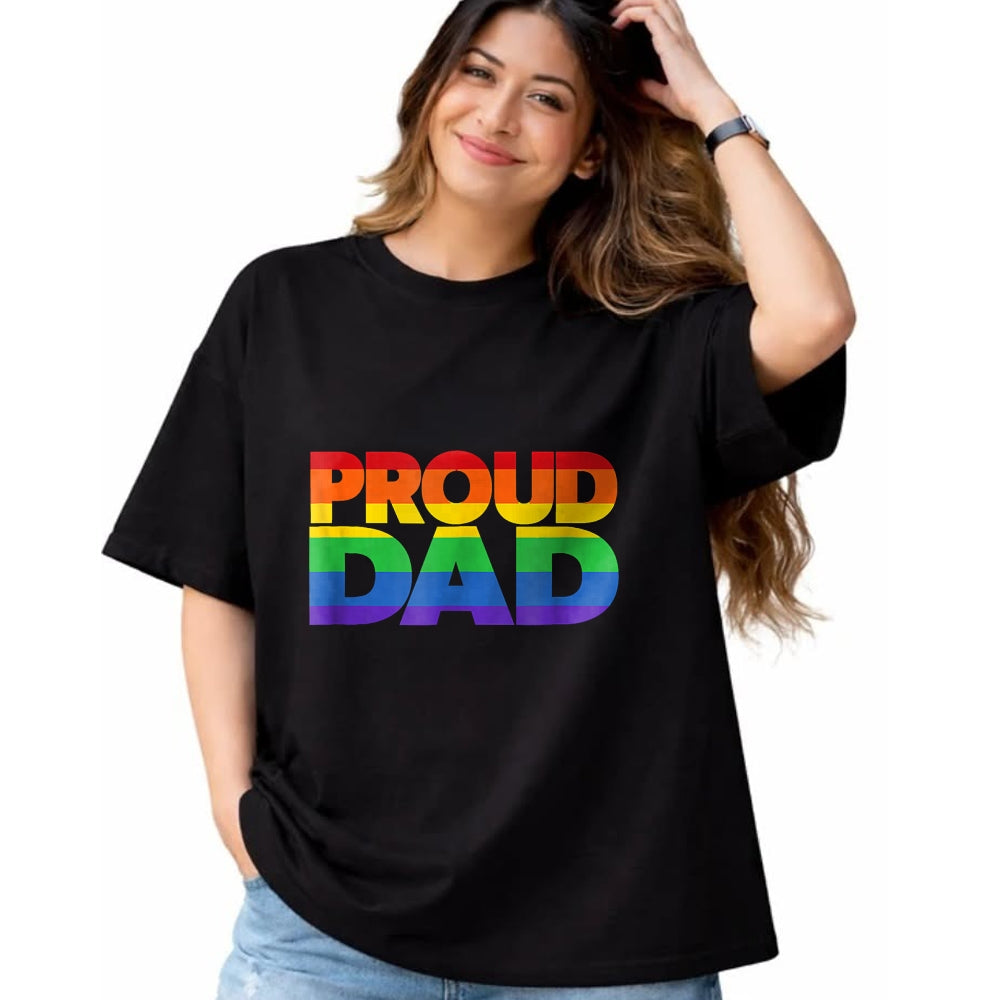 Gift for Dad Shirt, Funny Dad Unisex T-Shirt/Hoodie/Sweatshirt HLT00 – Gay Pride Shirt Proud Dad LGBT parent t-shirt Father_s Day T-Shirt