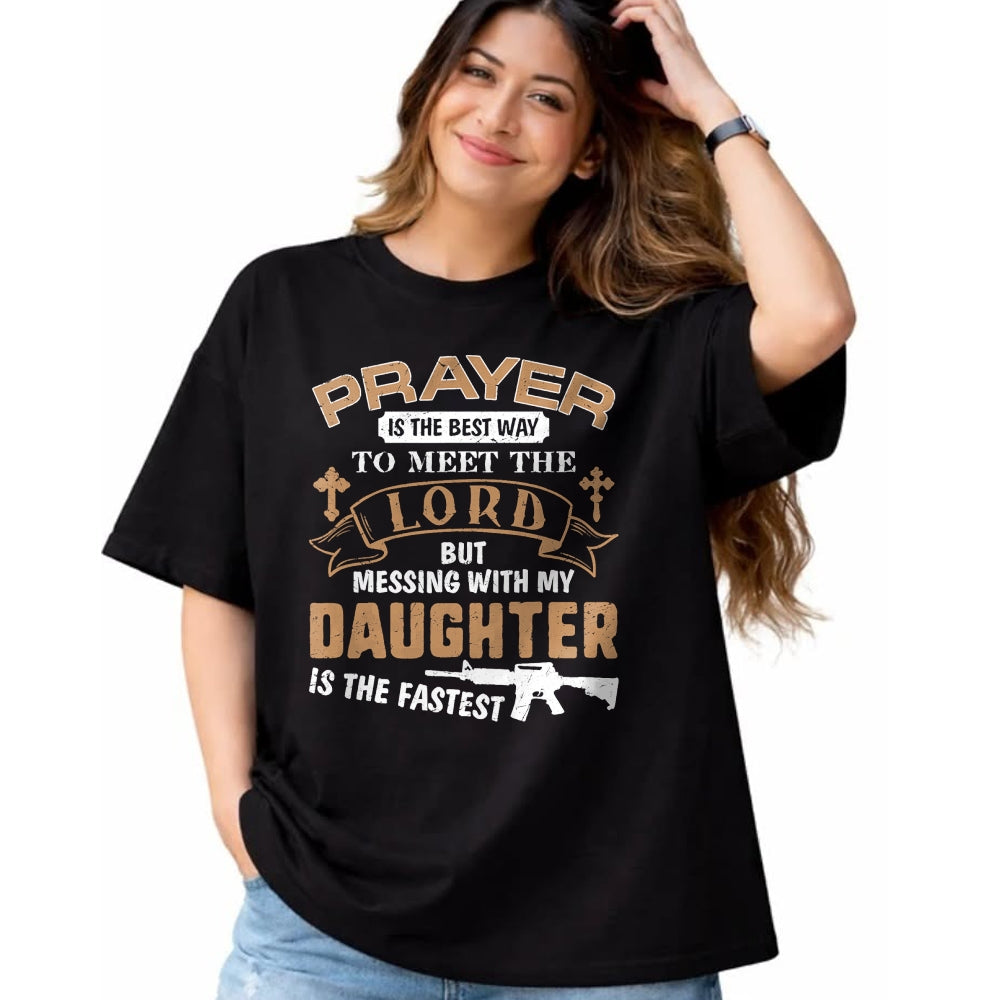 Gift for Dad Shirt, Funny Dad Unisex T-Shirt/Hoodie/Sweatshirt HLT00 – Father Day Funny For Proud Daddy Dad If You Mess My Daughter T-Shirt