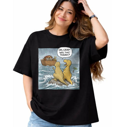 Best Dinosaur Lover Shirt, Funny Dinosaur UnisexT-Shirt/Hoodie/Sweatshirt HLT00 - Jesus Saves Funny Dinosaurs Christian Oh Crap was that Today T-Shirt