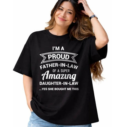 Gift for Dad Shirt, Funny Dad Unisex T-Shirt/Hoodie/Sweatshirt HLT00 – Funny Proud Father in Law Shirt Dad Fathers Day Gift Ideas T-Shirt