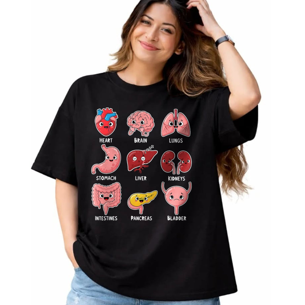 Best Doctor Shirt, Funny Doctor UnisexT-Shirt/Hoodie/Sweatshirt HLT00 - Cute Human Organs Cartoon Anatomy Science Humor T-Shirt