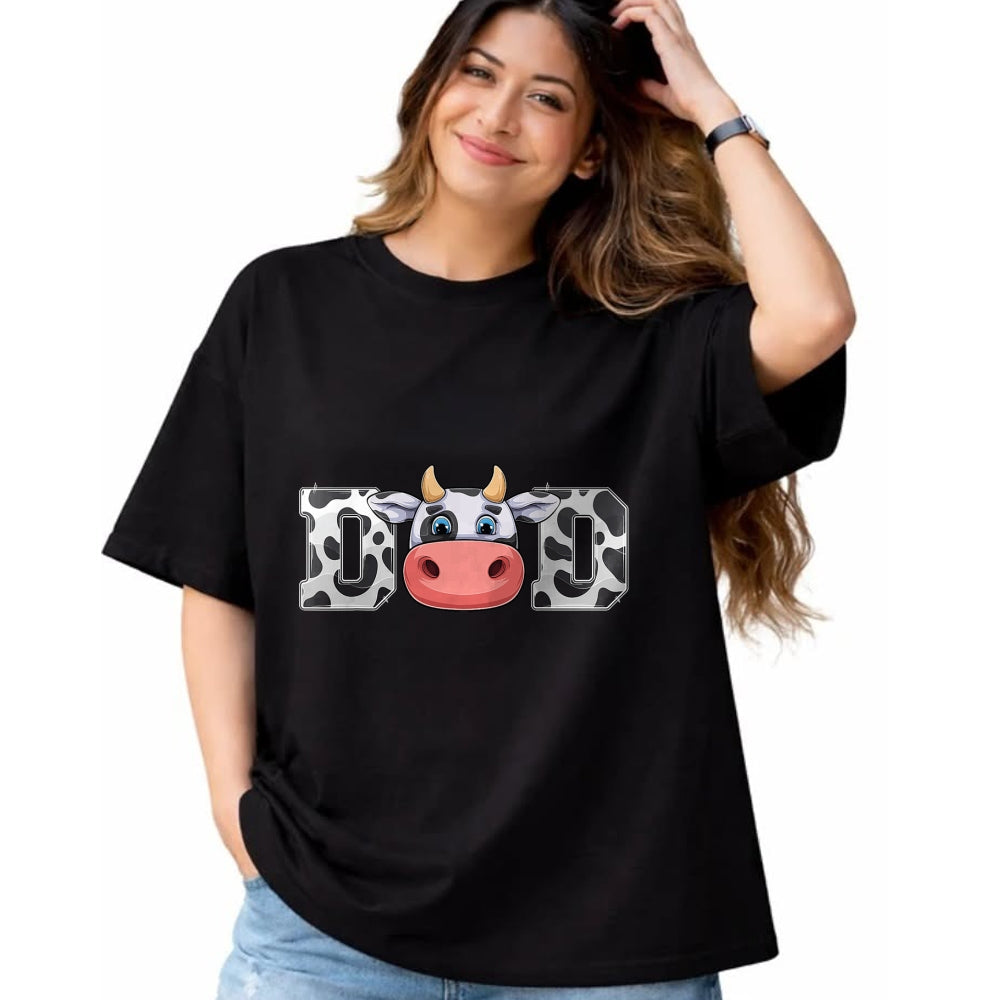 Best Farmer Life Shirt, Funny Farmer UnisexT-Shirt/Hoodie/Sweatshirt HLT00 - Dad Cow Print Cowboy Animal Pattern Farmer Cow Father Dad T-Shirt