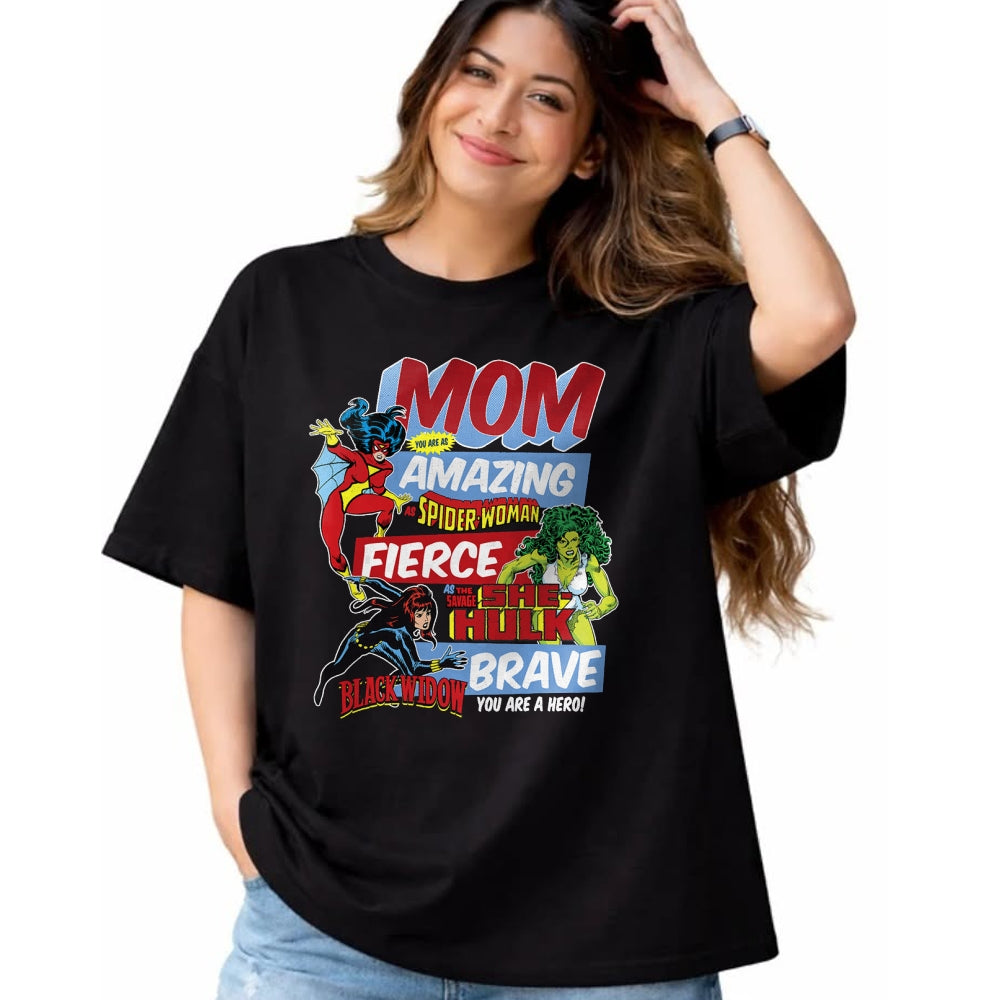 Gift for Mom Shirt, Funny Mom Unisex T-Shirt/Hoodie/Sweatshirt HLT00 - Marvel Vintage Retro Amazing Mom Graphic T-Shirt T-Shirt