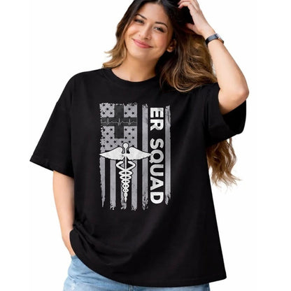 Funny Nurse Shirt, Nurse Unisex T-Shirt/Hoodie/Sweatshirt HLT00 - ER Nurse Doctor Emergency Room Hospital Squad T-Shirt