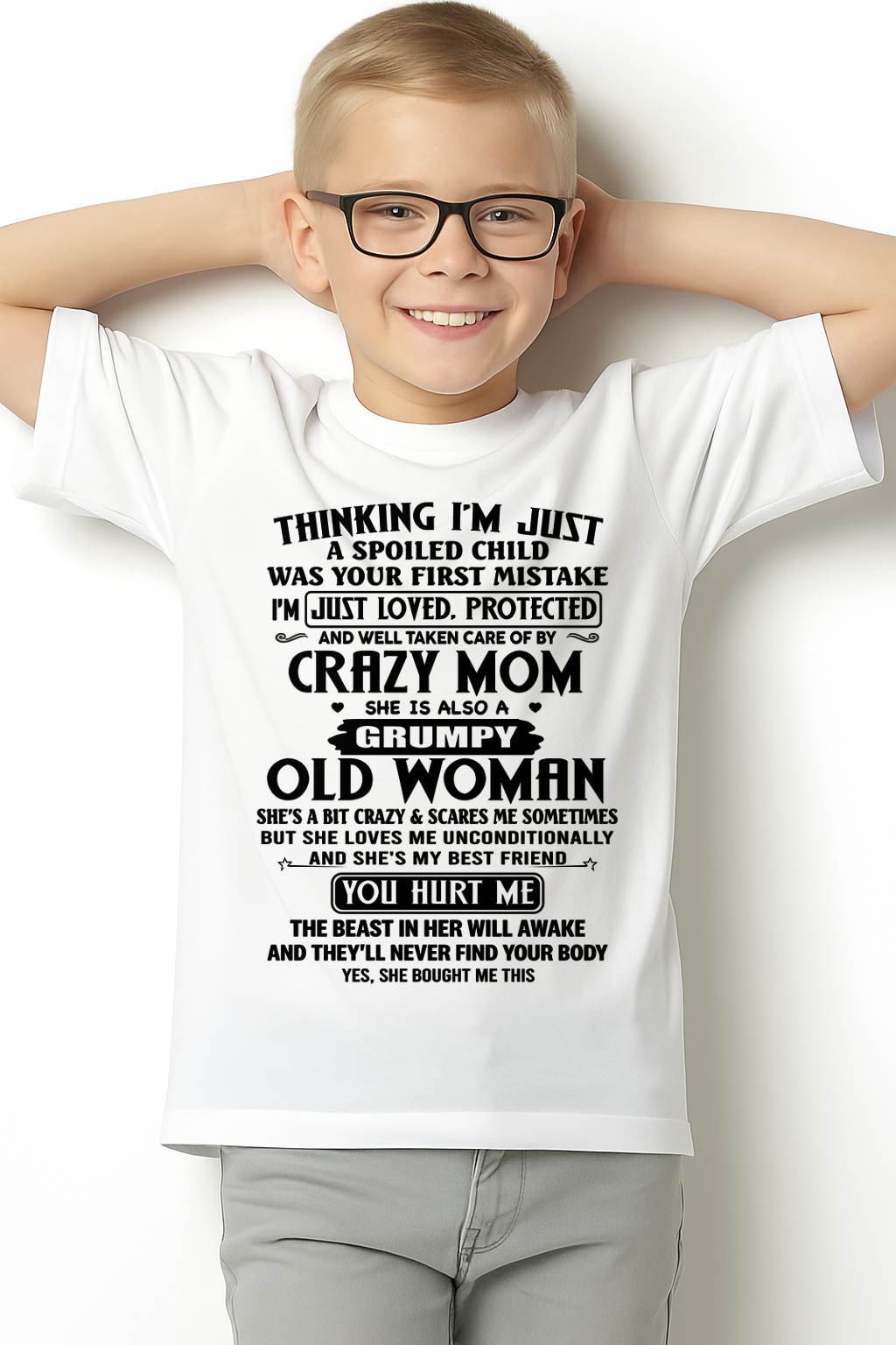 I'M JUST LOVED, PROTECTED AND WELL TAKEN CARE OF BY MY MOM - FROM MOM - NINA00 (SKU2603-293-00)