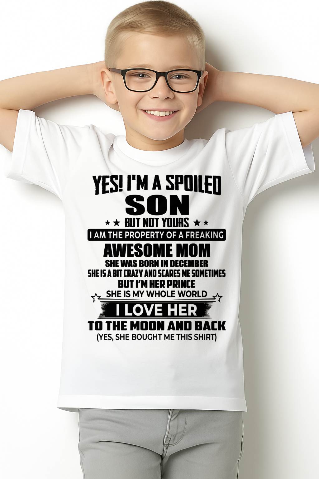 DECEMBER - I'M HER PRINCE I LOVE HER TO THE MOON AND BACK - FROM MOM - NINA12 (SKU2604-318-12)
