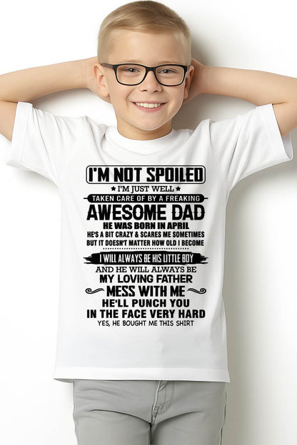 APRIL – I WILL ALWAYS BE HIS LITTLE BOY AND HE WILL ALWAYS BE MY LOVING FATHER – FROM DAD – NINA04 (SKU26T-01236-04)