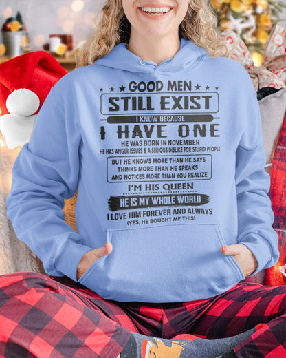 November - Good men Still Exist - gift for your girlfriend, wife from Husband - NINA11 (SKU-GM-11)