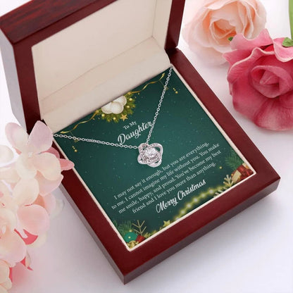 TO MY DAUGHTER FROM MOM - Premium Love Knot Necklace