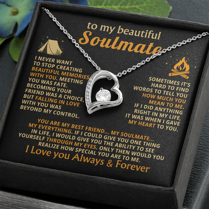 TO MY WIFE  - GIFT FROM HUSBAND - Forever Love Necklace