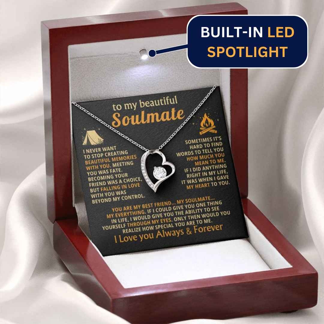 TO MY WIFE  - GIFT FROM HUSBAND - Forever Love Necklace