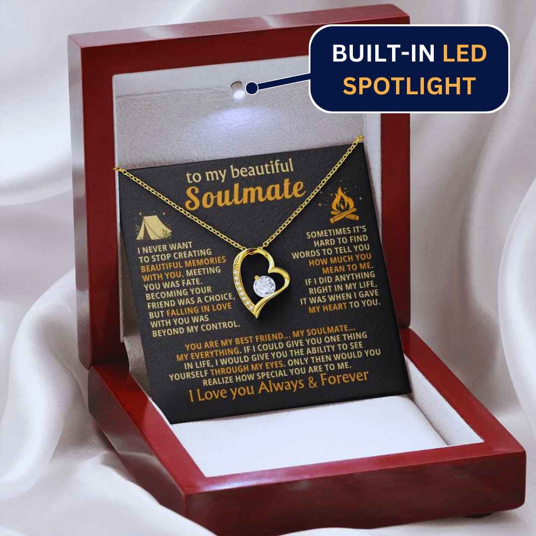 TO MY WIFE  - GIFT FROM HUSBAND - Forever Love Necklace