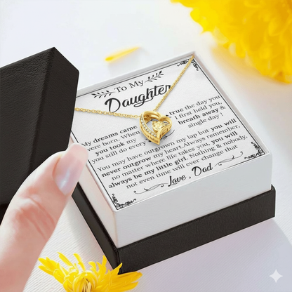 TO MY DAUGHTER - GIFT FROM DAD  - Forever Love Necklace