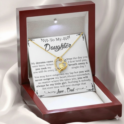 TO MY DAUGHTER - GIFT FROM DAD  - Forever Love Necklace