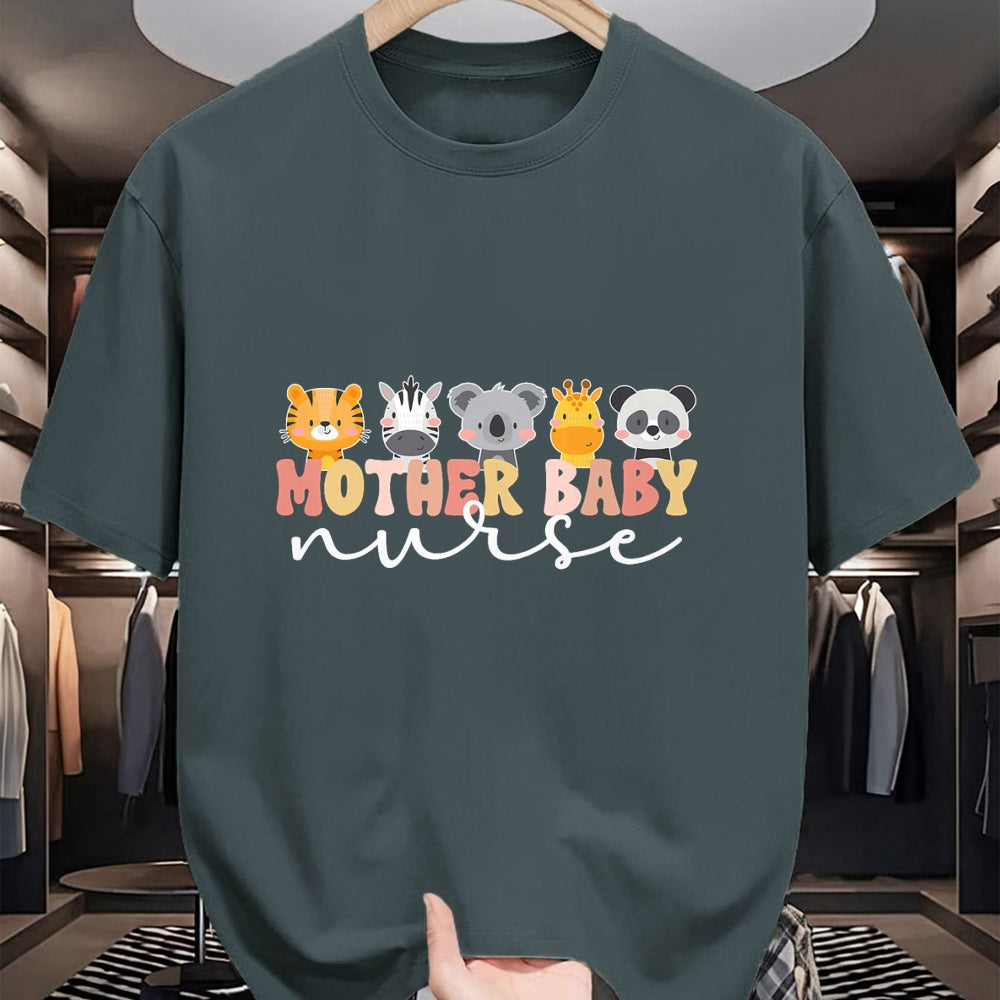 Funny Nurse Shirt, Nurse Unisex T-Shirt/Hoodie/Sweatshirt HLT00 - Mother Baby Nurse Boho Postpartum Nurse Mom Baby Nurse T-Shirt