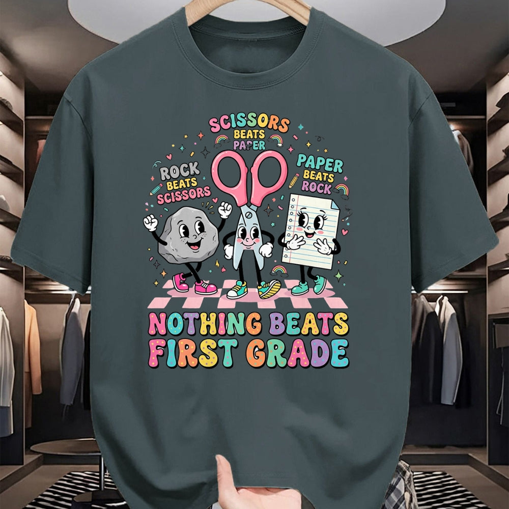 Best Student Shirt, Funny Back To School UnisexT-Shirt/Hoodie/Sweatshirt HLT00 - Nothing Beats 1st Grade Funny Back to School Teachers T-Shirt