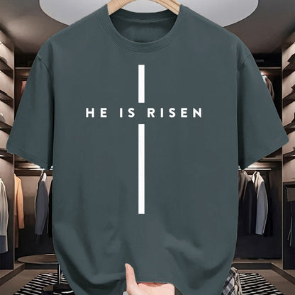 Christian Tee, Christian Faith Unisex T-Shirt/Hoodie/Sweatshirt HLT00 - He Is Risen Cross Jesus Easter Day Christmas Christians T-Shirt