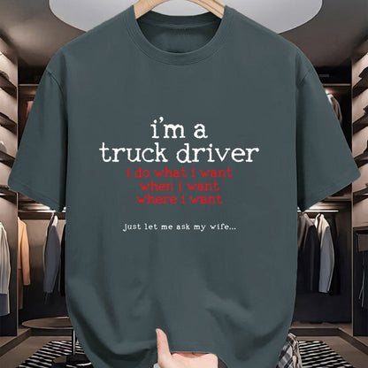 Best Truck Driver Life Shirt, Funny Trucker UnisexT-Shirt/Hoodie/Sweatshirt HLT00 - TRUCK DRIVER T-Shirt (6)