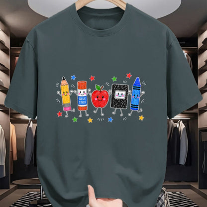 Best Student Shirt, Funny Back To School UnisexT-Shirt/Hoodie/Sweatshirt HLT00 - Back to School Cute Pencil Crayon Apple Teacher Boy Girl Kid T-Shirt