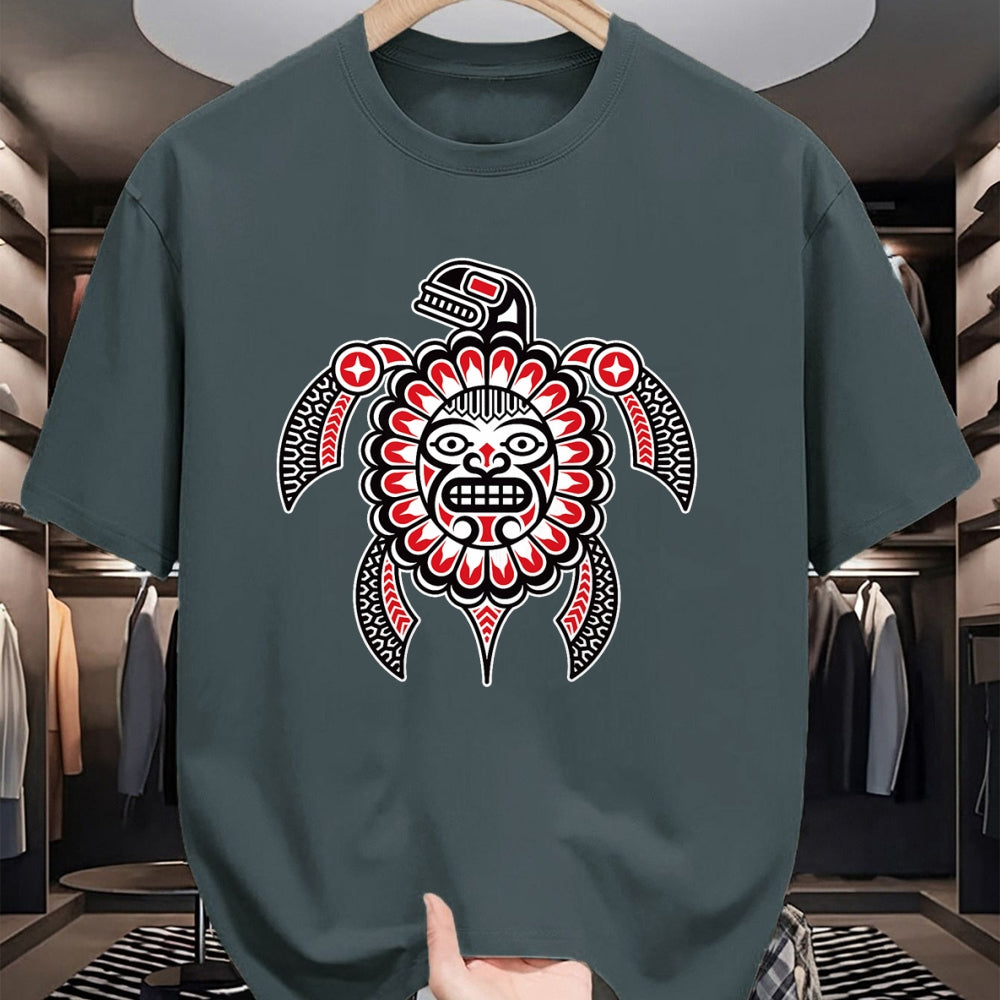 Native American T-Shirts, Vintage Native American Unisex T-Shirt/Hoodie/Sweatshirt HLT00 - Haida Turtle American Indian Native America Indigenous