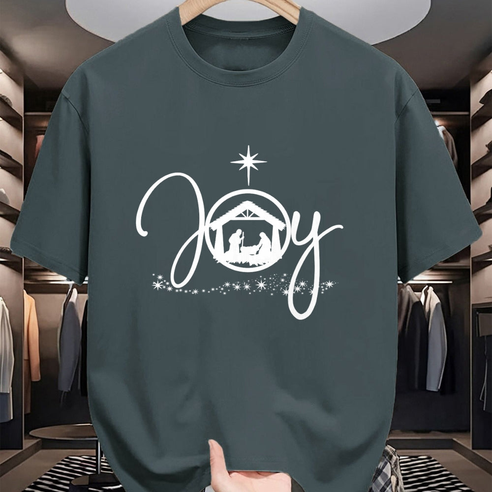 Christian Tee, Christian Faith Unisex T-Shirt/Hoodie/Sweatshirt HLT00 - Christian Christmas Joy Jesus Nativity Scene Faith Gift Long Sleeve T-Shirt