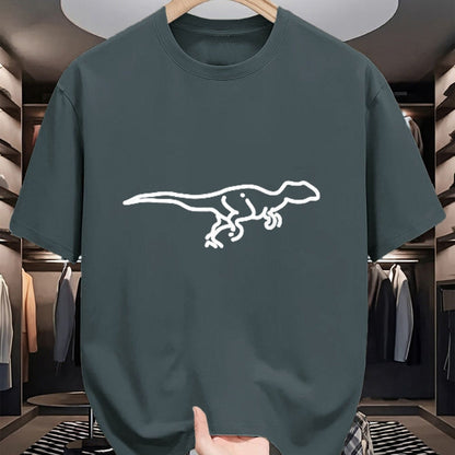 Best Dinosaur Lover Shirt, Funny Dinosaur UnisexT-Shirt/Hoodie/Sweatshirt HLT00 - Velociraptor Dinosaur Badge Patch Line Art Icon Outline Gift T-Shirt