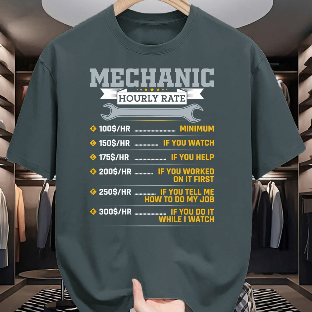 Best Mechanic Life Shirt, Funny Mechanic UnisexT-Shirt/Hoodie/Sweatshirt HLT00 - Mens Funny Mechanic Hourly Rate Car Mechanic Car Guy T-Shirt