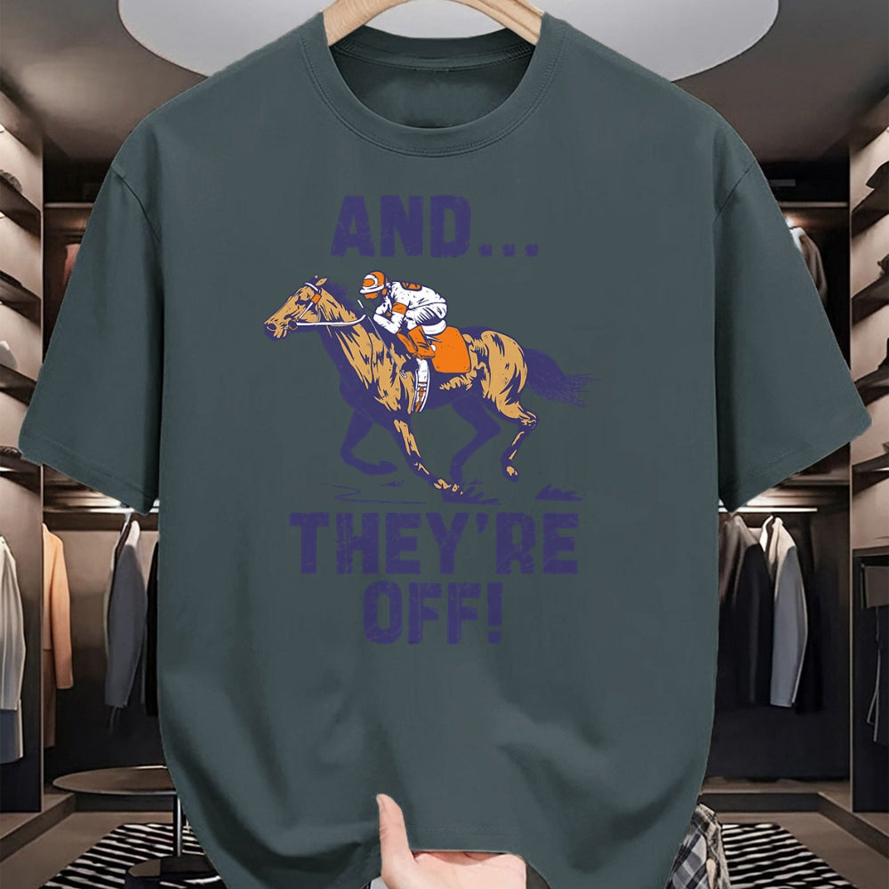 Best Horse Lover Shirt , Funny Horse UnisexT-Shirt/Hoodie/Sweatshirt HLT00 - Horse Racing Shirt Toddler Kids Boys Girls and They_re Off T-Shirt