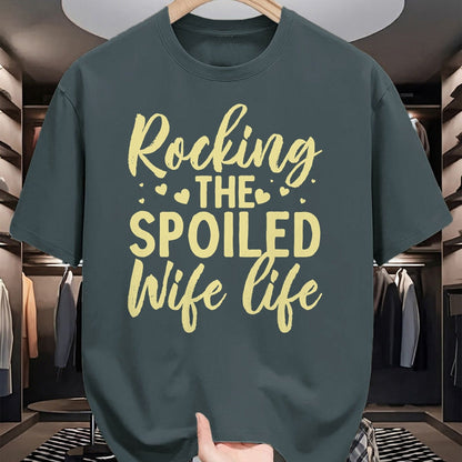 Best Wife Shirt, Wife and Husband Unisex T-Shirt/Hoodie/Sweatshirt HLT00 - Gift for wife T shirt, spoiled wife   Funny Spoiled Wife Art For Women Girls Husband Spoiled Wife Lo (2)
