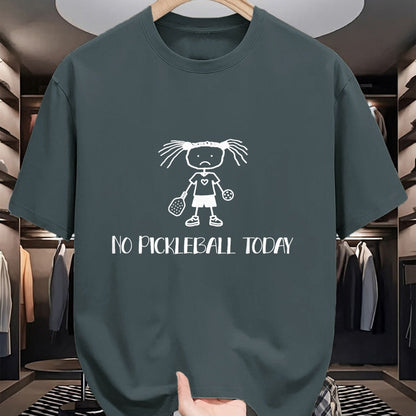 Funny Pickleball Shirt, Pickleball Lover Unisex T-Shirt/Hoodie/Sweatshirt HLT00 - No Pickleball Today Sad Funny Pickleball T-Shirt