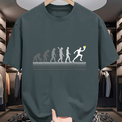 Funny Pickleball Shirt, Pickleball Lover Unisex T-Shirt/Hoodie/Sweatshirt HLT00 - Pickleball Evolution of Man Funny Gift T-Shirt