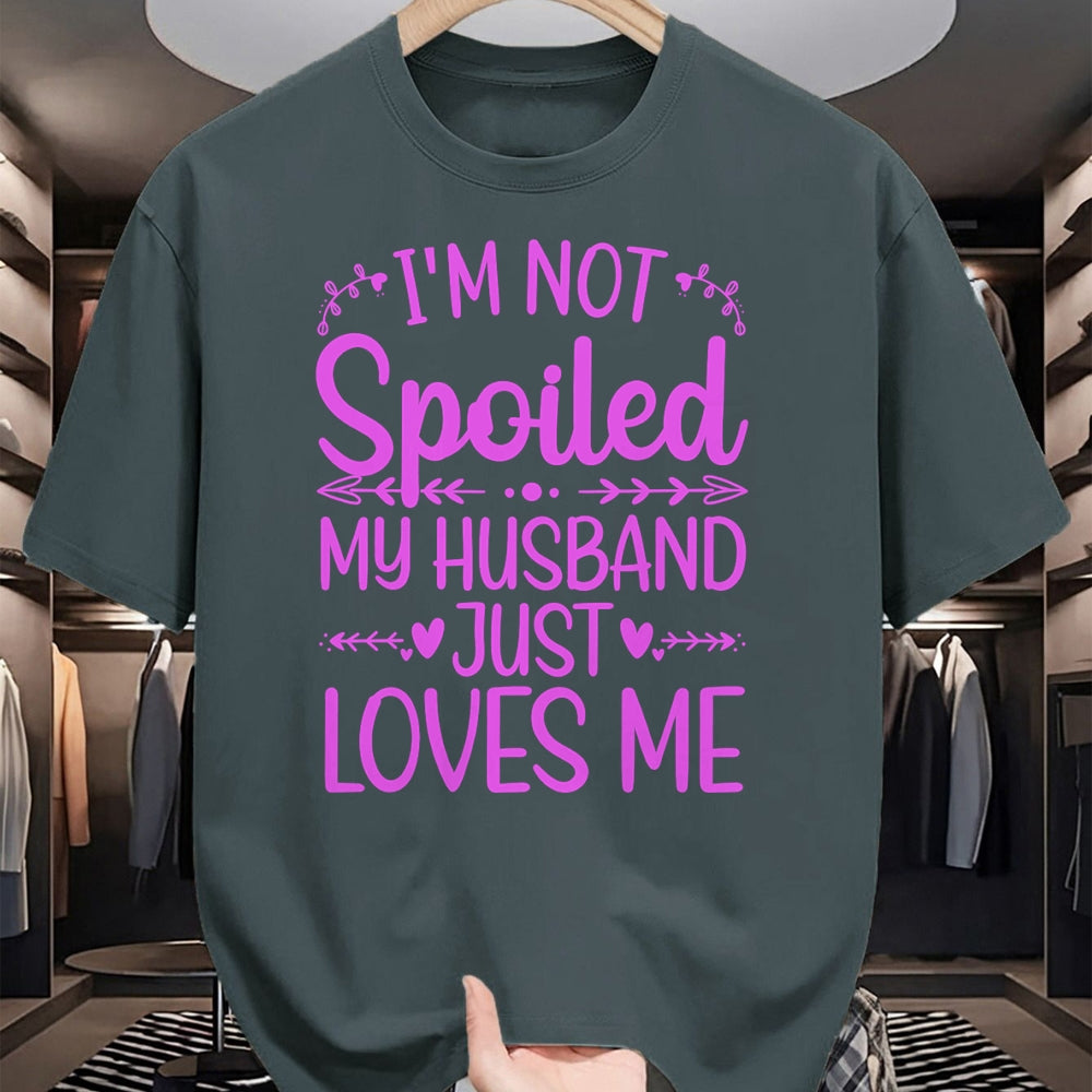 Best Wife Shirt, Wife and Husband Unisex T-Shirt/Hoodie/Sweatshirt HLT00 - Gift for wife T shirt, spoiled wife   Funny Spoiled Wife Art For Women Girls Husband Spoiled Wife Lo (1)