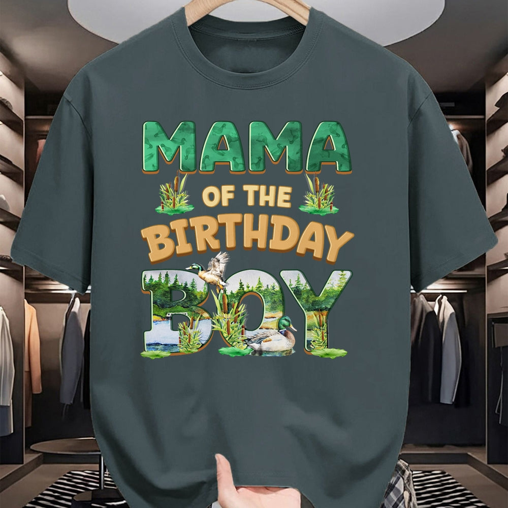 Gift for Mom Shirt, Funny Mom Unisex T-Shirt/Hoodie/Sweatshirt HLT00 - Mom Dad Mama Birthday Boy One Lucky Duck 1st First Family T-Shirt