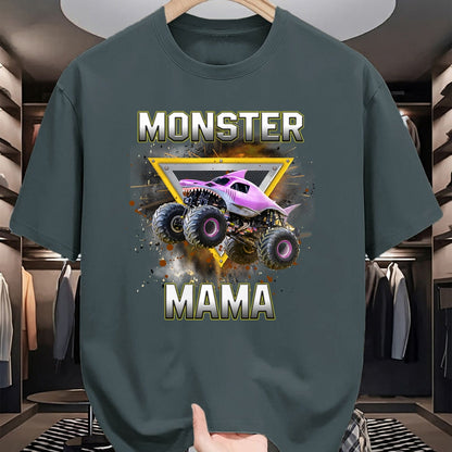 Gift for Mom Shirt, Funny Mom Unisex T-Shirt/Hoodie/Sweatshirt HLT00 - Monster Truck Mama Monster Truck Are My Jam Truck Lovers T-Shirt