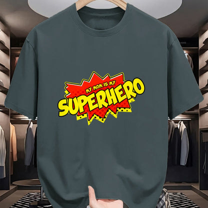 Gift for Mom Shirt, Funny Mom Unisex T-Shirt/Hoodie/Sweatshirt HLT00 - Mom Is My Superhero T-Shirt Super Mom Mothers Day T-Shirt