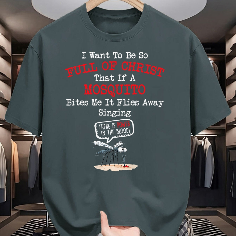 Christian Tee, Christian Faith Unisex T-Shirt/Hoodie/Sweatshirt HLT00 - Mosquito Joke Funny Christian Bible Jesus Christ T-Shirt