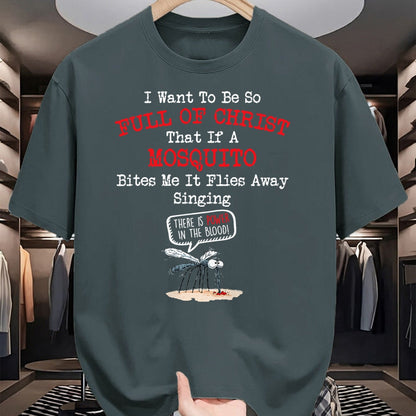 Christian Tee, Christian Faith Unisex T-Shirt/Hoodie/Sweatshirt HLT00 - Mosquito Joke Funny Christian Bible Jesus Christ T-Shirt