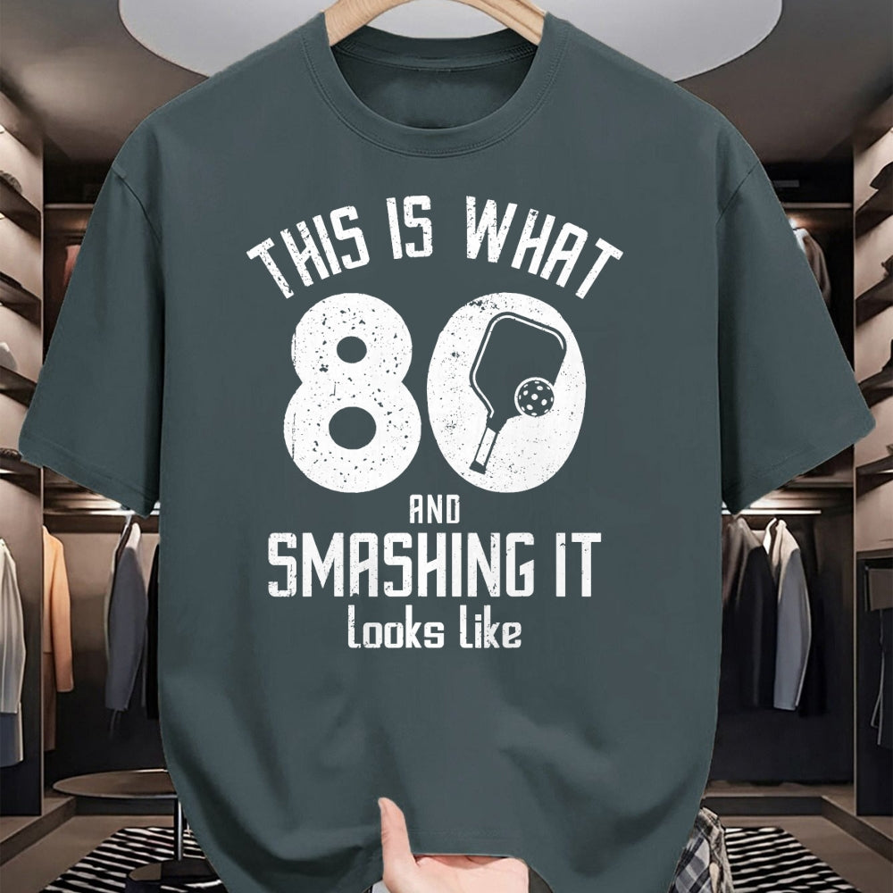 Funny Pickleball Shirt, Pickleball Lover Unisex T-Shirt/Hoodie/Sweatshirt HLT00 - Funny Pickleball 80th Birthday 80 Years Old Love Pickleball T-Shirt