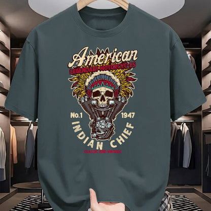 Native American T-Shirts, Vintage Native American Unisex T-Shirt/Hoodie/Sweatshirt HLT00 - Retro Vintage American Motorcycle Indian native Bikers Gift